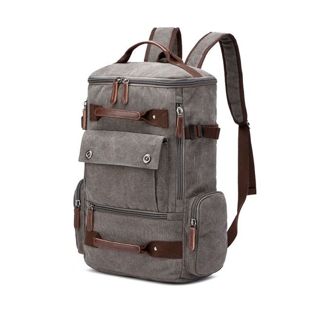 Men's Backpack Vintage Canvas Backpack School Bag Men's Travel Bags Large Capacity Backpack Laptop Backpack Bag High Qualit