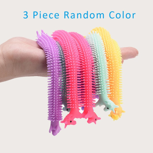 Worm Noodle Stretch String TPR Rope Anti Stress Toys String Fidget Autism Vent Toys Decompression Toy Sqishy Toy