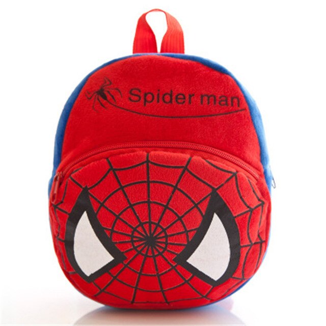Disney Marvel Plush Backpack The Avengers Spiderman Iron Man Mickey Mouse Anime Figure Children's School Bag Baby Cartoons Pack