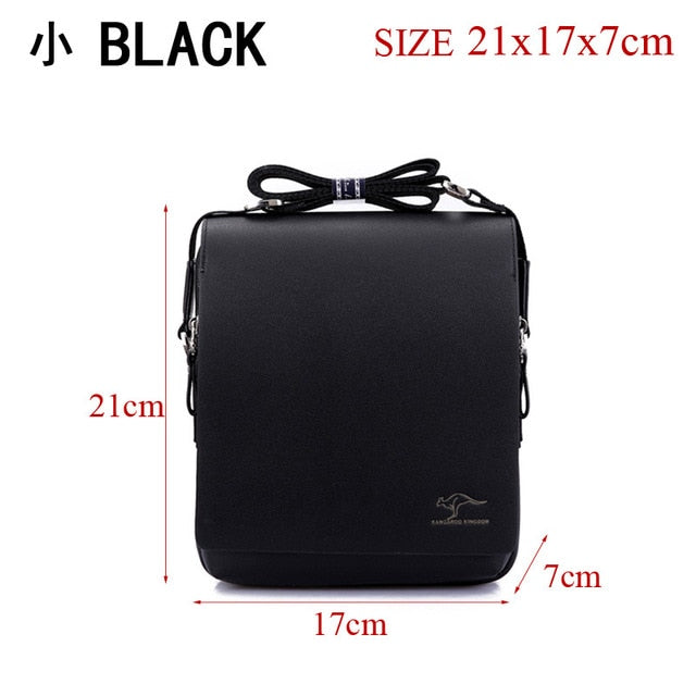 Free shipping! Authentic brand composite leather bag casual male shoulder briefcase kangaroo messenger bag men's travel bags