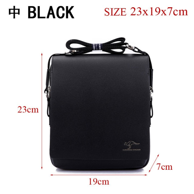 Free shipping! Authentic brand composite leather bag casual male shoulder briefcase kangaroo messenger bag men's travel bags