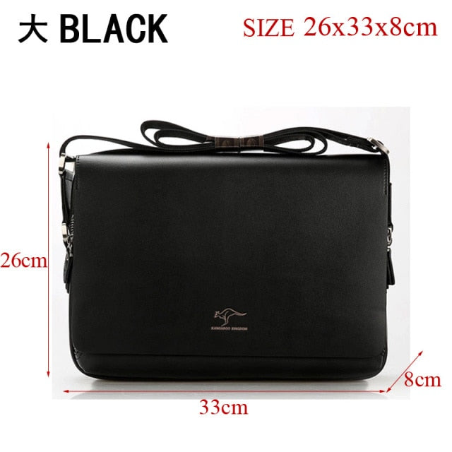 Free shipping! Authentic brand composite leather bag casual male shoulder briefcase kangaroo messenger bag men's travel bags