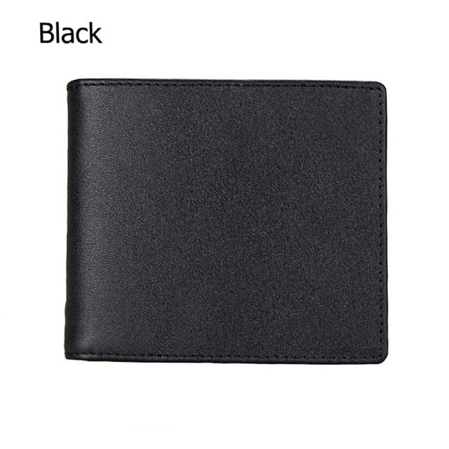 RFID Blocking Men's Wallet Man Vintage Cow Genuine Leather Wallet Male Handmade Billfold Coin Purse Short Wallet carteira