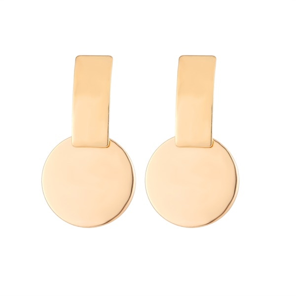 FNIO Fashion Vintage Earrings For Women Big Geometric Statement Gold Metal Drop Earrings 2020 Trendy Earings Jewelry Accessories