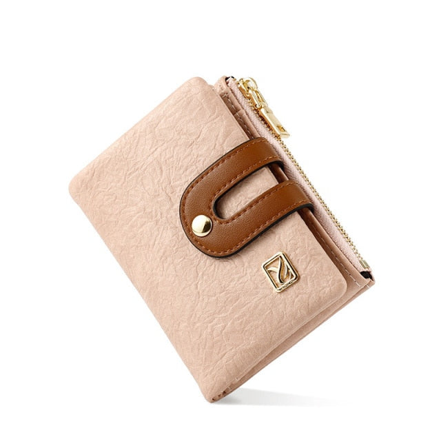 Many Departments Women Wallets Soft Leather Zipper Coin Purse Ladies Wallet Female Card Holder Small Purse Slim Portfel Carteira