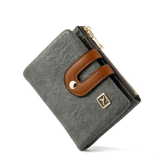 Many Departments Women Wallets Soft Leather Zipper Coin Purse Ladies Wallet Female Card Holder Small Purse Slim Portfel Carteira