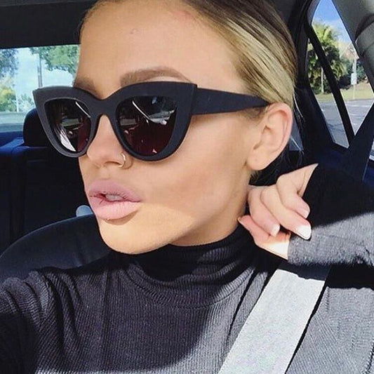 Cat Eye Fashion Sunglasses Women Vintage Luxury Brand Designer Black Glasses Sun Glasses For female UV400 Eyewear Shades