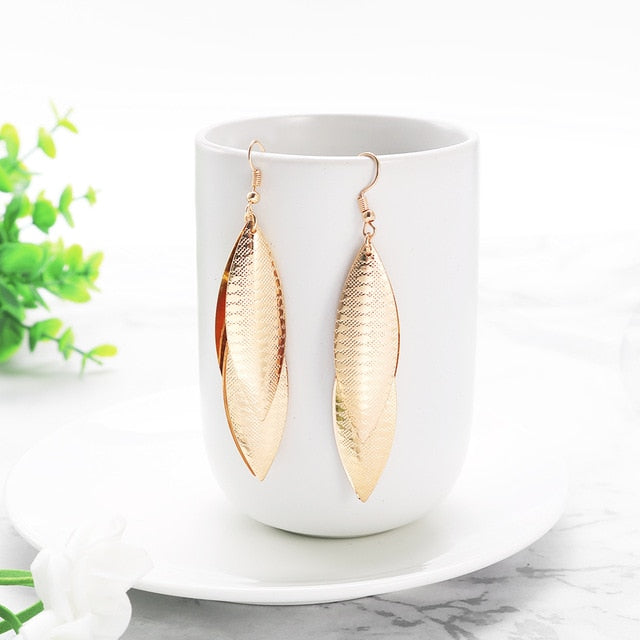 WYBU Summer Style Golden Drop Earrings For Women Geomatric Black Long Hanging Earring Triangle Bts Jewelry Earing bijouterie