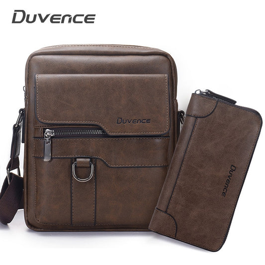 Brand Men Shoulder Bag for 10.4 inches Ipad PU Leather Business Men Messenger Bags Large Man Crossbody Bag Waterproof Travel Bag