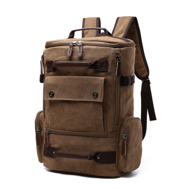 Men's Backpack Vintage Canvas Backpack School Bag Men's Travel Bags Large Capacity Backpack  Laptop Backpack Bag High Qualit