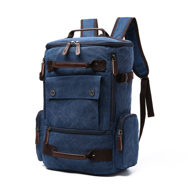 Men's Backpack Vintage Canvas Backpack School Bag Men's Travel Bags Large Capacity Backpack  Laptop Backpack Bag High Qualit