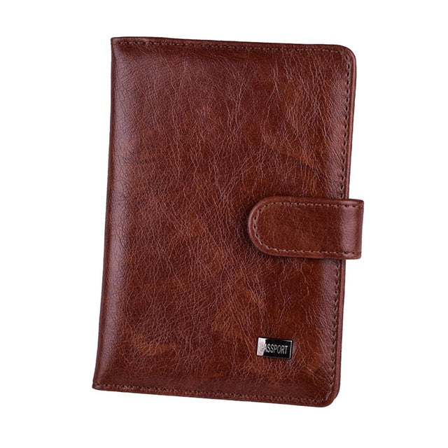 Travel Hasp Passport Holder Cover Leather Wallet Women Men Passports For Document Pouch Cards Case обложка на паспорт