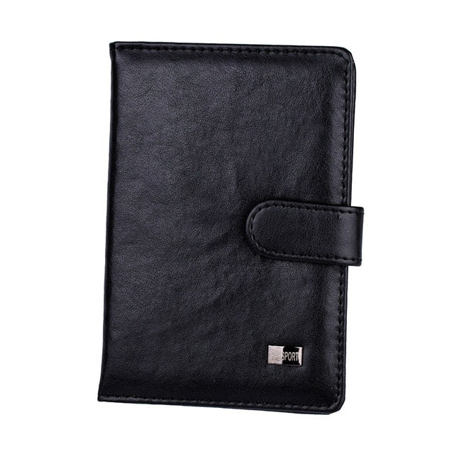 Travel Hasp Passport Holder Cover Leather Wallet Women Men Passports For Document Pouch Cards Case обложка на паспорт