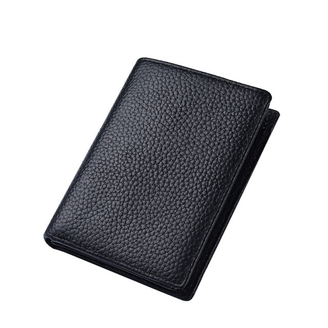 New men's short wallet first layer cowhide vertical wallets leather driving license bag driving license card set men's wallet