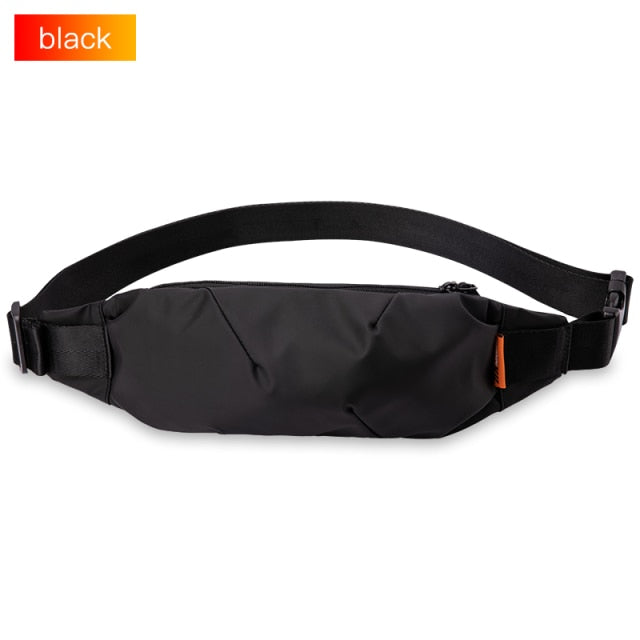 Hk Men Fanny Pack Teenager Outdoor Sports Running Cycling Waist Bag Pack Male Fashion Shoulder Belt Bag Travel Phone Pouch Bags