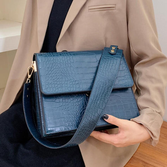 Luxury Brand Female Tote bag 2021 Fashion New Quality Leather Women's Designer Handbag Crocodile pattern Shoulder Messenger Bag