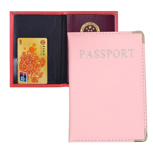 Travel Hasp Passport Holder Cover Leather Wallet Women Men Passports For Document Pouch Cards Case обложка на паспорт