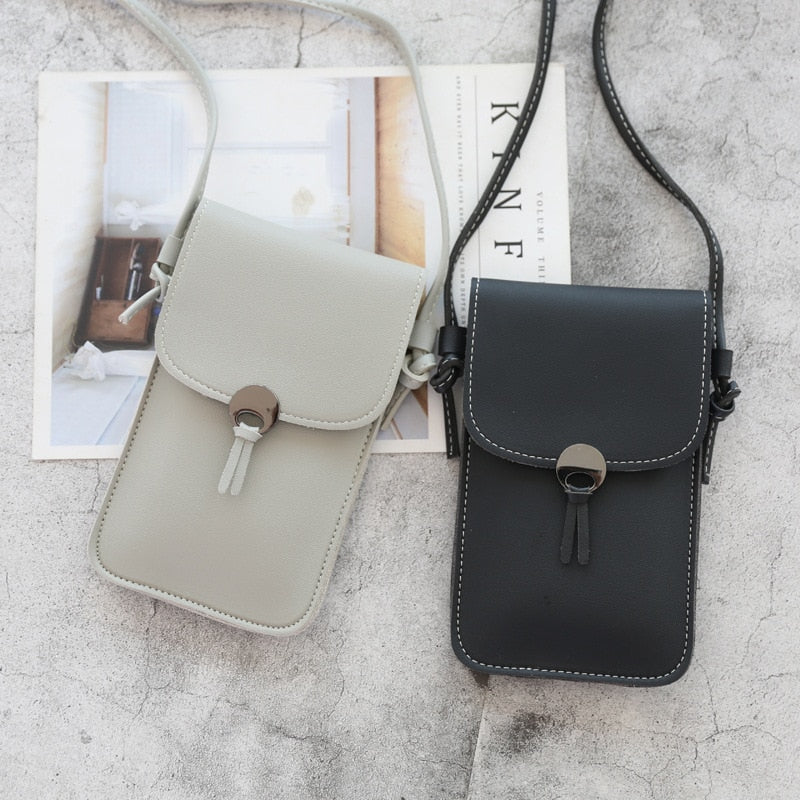 Women Wallet Bag Touch Screen Cell Phone Purse Bag Smartphone Wallet Tassel Leather Shoulder Strap Handbag Waterproof Women Bag