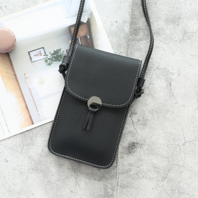 Women Wallet Bag Touch Screen Cell Phone Purse Bag Smartphone Wallet Tassel Leather Shoulder Strap Handbag Waterproof Women Bag