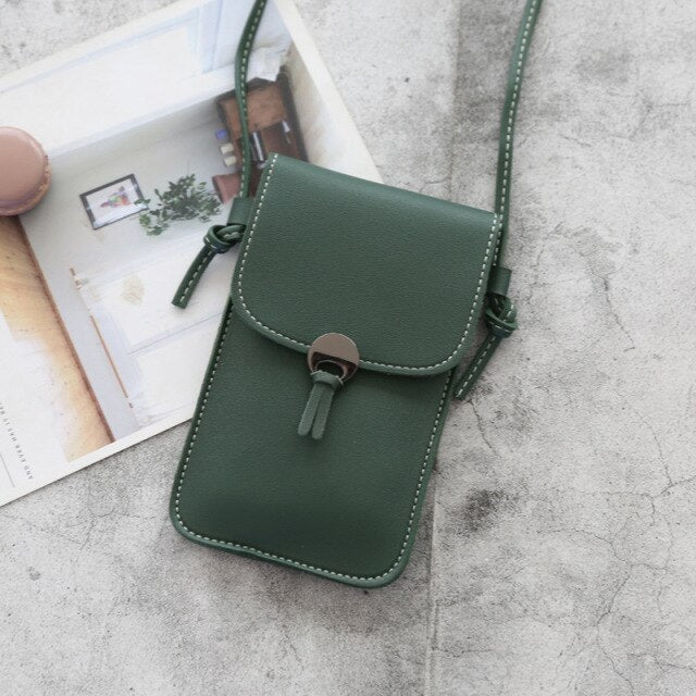 Women Wallet Bag Touch Screen Cell Phone Purse Bag Smartphone Wallet Tassel Leather Shoulder Strap Handbag Waterproof Women Bag