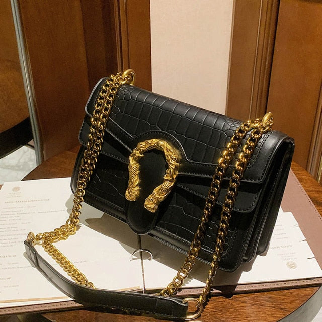 Luxury Women Handbags Top Quality PU Leather Women's Designer Brand Shoulder Crossbody Bag And Purses Female Chain Messenger Bag