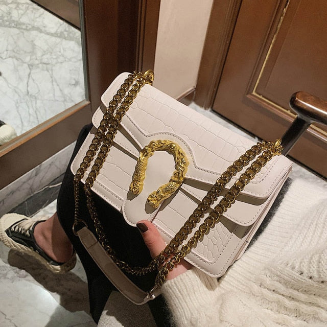 Luxury Women Handbags Top Quality PU Leather Women's Designer Brand Shoulder Crossbody Bag And Purses Female Chain Messenger Bag