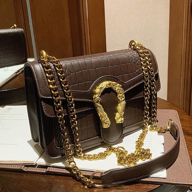 Luxury Women Handbags Top Quality PU Leather Women's Designer Brand Shoulder Crossbody Bag And Purses Female Chain Messenger Bag