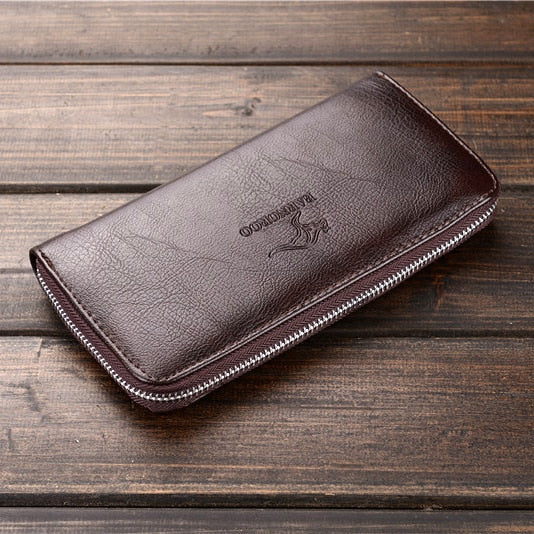 Men's Wallet Clutch Bag Billeteras Para Hombre Mens Wallet Man Purse Leather Genuine Luxury Carteira Masculina Couro 2021