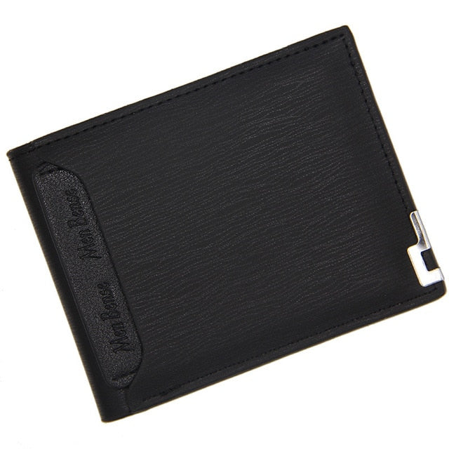 Hot Selling New Men's Short Wallet Iron Edge Korean Youth Men's Horizontal Wallet Trend Card Pack Purse