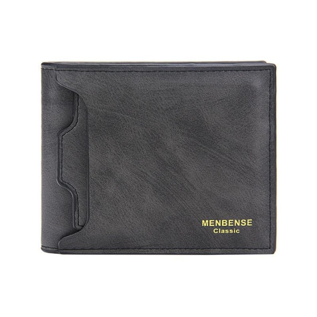 Hot Selling New Men's Short Wallet Iron Edge Korean Youth Men's Horizontal Wallet Trend Card Pack Purse