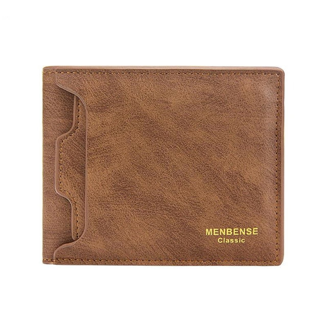 Hot Selling New Men's Short Wallet Iron Edge Korean Youth Men's Horizontal Wallet Trend Card Pack Purse