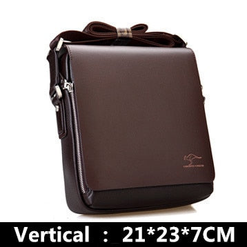 New Arrived Luxury Brand Men's Messenger Bag Vintage PU Leather Shoulder Bag Handsome Crossbody Handbags Free Shipping