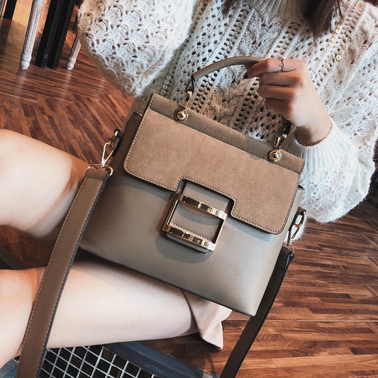 Women Bag Vintage Shoulder Bags 2021 Buckle PU Leather Handbags Crossbody Bags For Women Famous Brand Spring Sac Femme