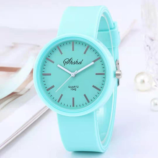 2021 New simple silicone Brand WOKAI Casual Quartz Watch Women Crystal Silicone Watches Relogio Feminino Wrist Watch Hot sale