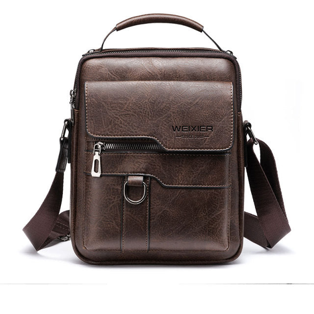 Men's Crossbody Bag Men Shoulder Bags Zippers Handbags Large Capacity Artificial Leather Bag For Male Messenger Tote Bags