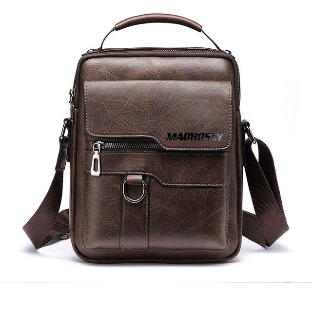 Men's Crossbody Bag Men Shoulder Bags Zippers Handbags Large Capacity Artificial Leather Bag For Male Messenger Tote Bags