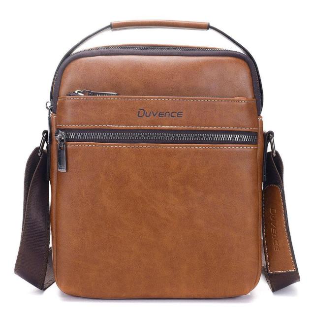 Brand Men Shoulder Bag for 10.4 inches Ipad PU Leather Business Men Messenger Bags Large Man Crossbody Bag Waterproof Travel Bag