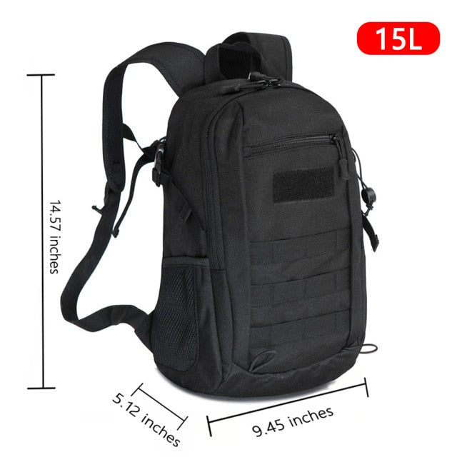 Outdoor Tactical Backpack Military Rucksacks Men 15L 20L Waterproof Sport Travel Backpacks Camping Mochila Fishing Hunting Bags