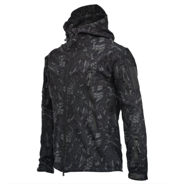 Men's jacket Outdoor Soft Shell Fleece Men's And Women's Windproof  Waterproof Breathable And Thermal Three In One Youth Hooded