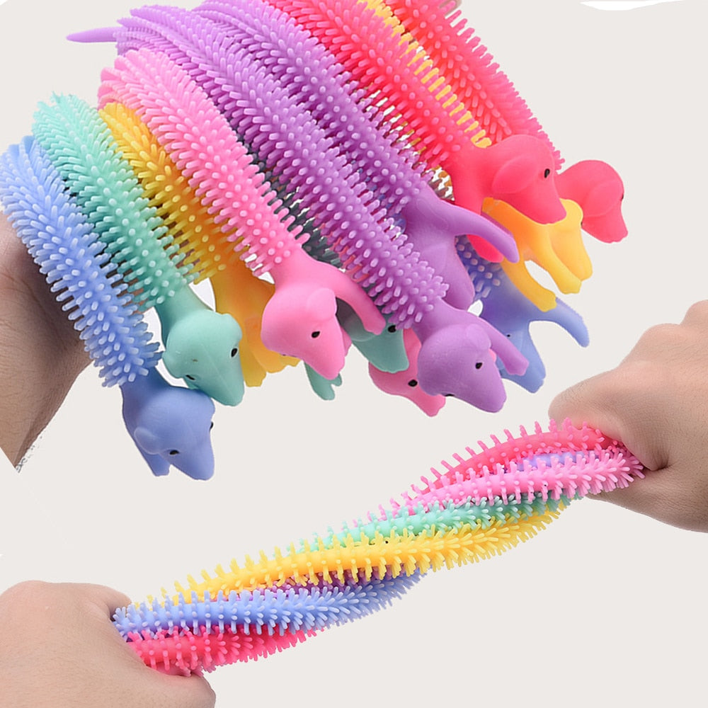 Worm Noodle Stretch String TPR Rope Anti Stress Toys String Fidget Autism Vent Toys  Decompression Toy Sqishy Toy