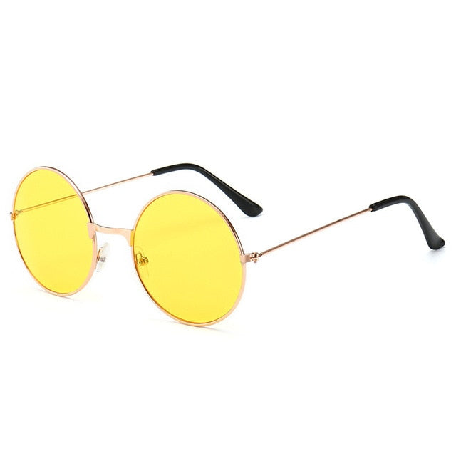 Popular Fishing Leisure Round Metal  Retro Vintage Sunglasses Men Women Fashion Good Quality Photography Sunglasses UV400