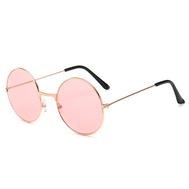 Popular Fishing Leisure Round Metal  Retro Vintage Sunglasses Men Women Fashion Good Quality Photography Sunglasses UV400