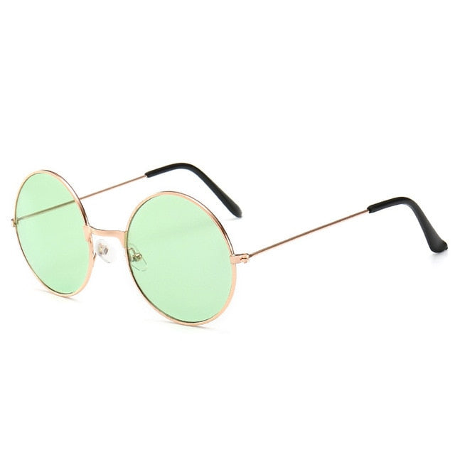 Popular Fishing Leisure Round Metal  Retro Vintage Sunglasses Men Women Fashion Good Quality Photography Sunglasses UV400