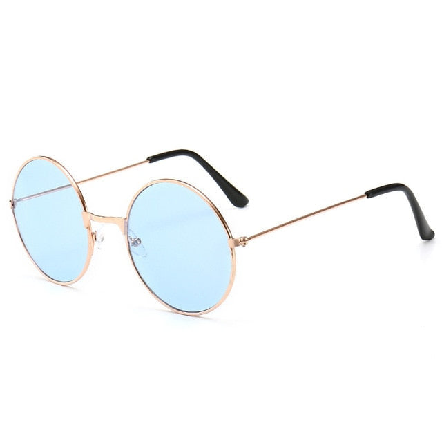 Popular Fishing Leisure Round Metal  Retro Vintage Sunglasses Men Women Fashion Good Quality Photography Sunglasses UV400