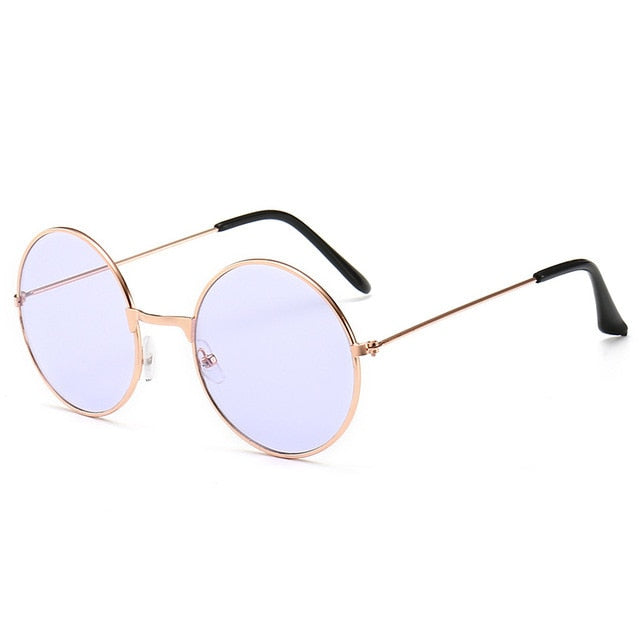 Popular Fishing Leisure Round Metal  Retro Vintage Sunglasses Men Women Fashion Good Quality Photography Sunglasses UV400