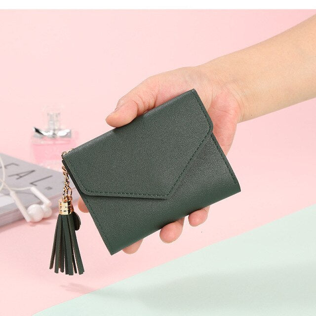 Small Wallet Hot Sale Women's Coin Purse Short Student Cute Mini Coin Bag Keychain Small Bag Coin Wallets