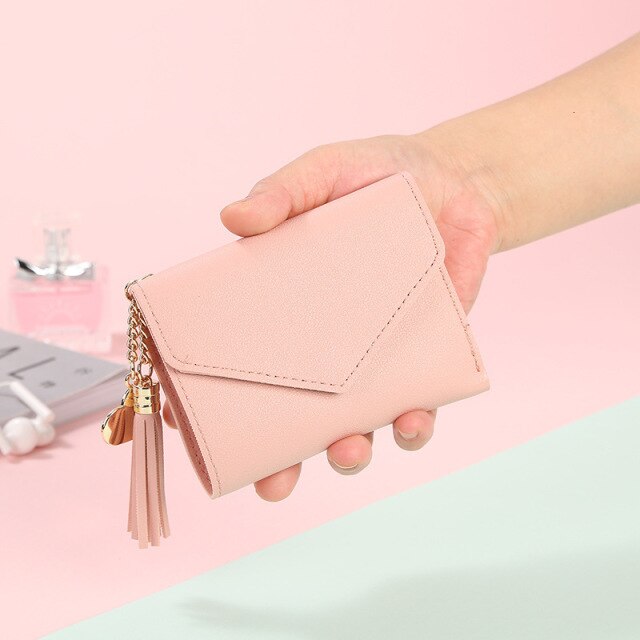 Small Wallet Hot Sale Women's Coin Purse Short Student Cute Mini Coin Bag Keychain Small Bag Coin Wallets