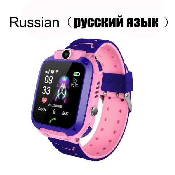 Children's Smart Watch SOS Phone Watch Smartwatch For Kids With Sim Card Photo Waterproof IP67 Kids Gift For IOS Android