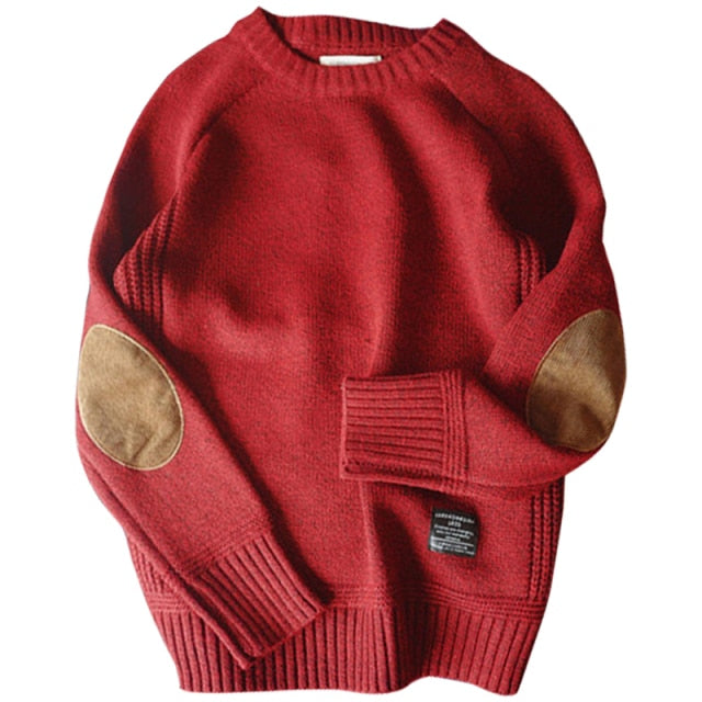 2021 Men Pullover Sweater Autumn New Fashion Casual Loose Thick O-Neck Wool Knitted Oversize Harajuku Streetwear Knitwear M-5XL