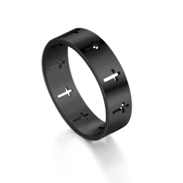 Skyrim Fashion Simple Stainless Steel Couple Ring for Men Women Casual Finger Rings Jewelry Engagement Anniversary Gift 2021 New